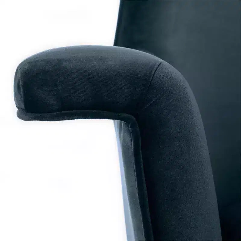 Dusty Rose Velvet Arm Chair with Gold Metal Legs