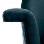 Dusty Rose Velvet Arm Chair with Gold Metal Legs