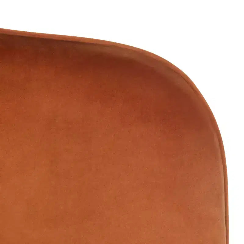 Dusty Rose Velvet Arm Chair with Gold Metal Legs