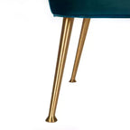 Dusty Rose Velvet Arm Chair with Gold Metal Legs