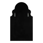 Black Moroccan Arch Wall Mirror with Scalloped Top