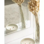 Black Beveled Frameless Arch Wall Mirror