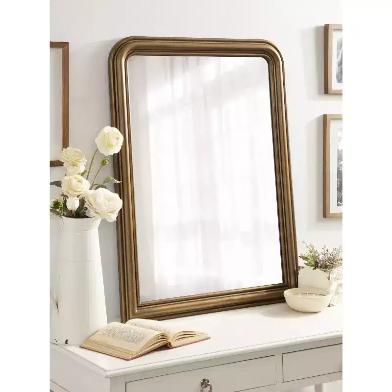 Black Radius Arch Wall Mirror