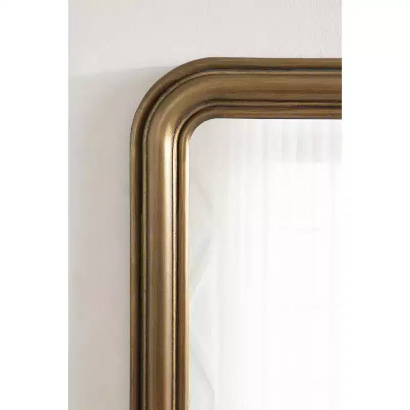 Black Radius Arch Wall Mirror