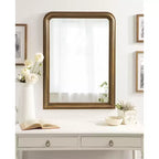 Black Radius Arch Wall Mirror
