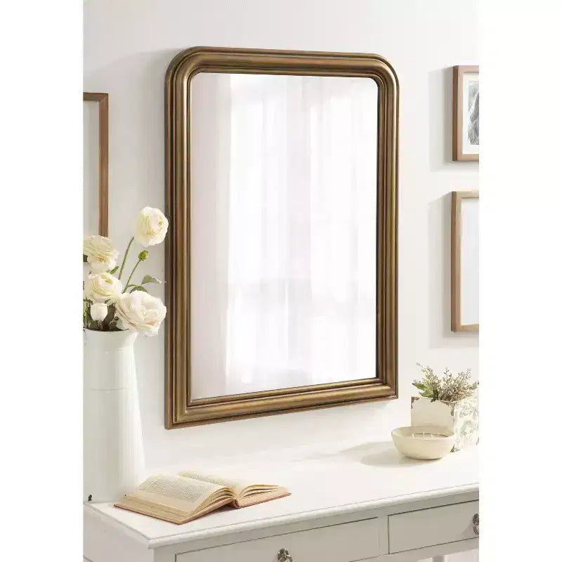 Black Radius Arch Wall Mirror