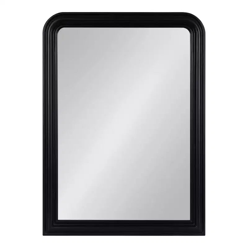 Black Radius Arch Wall Mirror