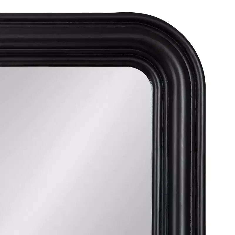 Black Radius Arch Wall Mirror
