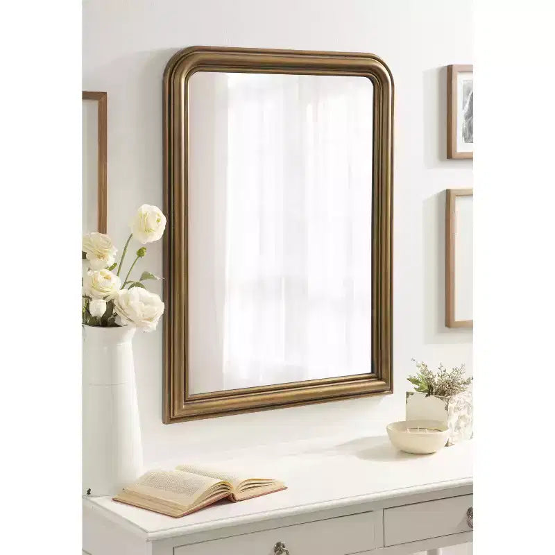 Black Radius Arch Wall Mirror