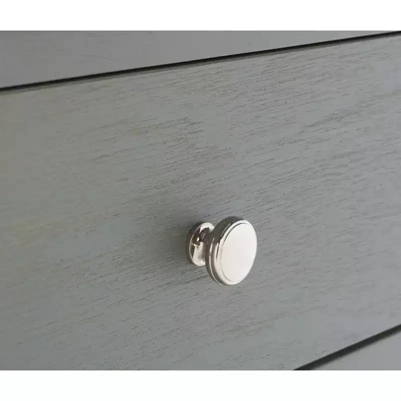 Ash Grey Nightstand with Storage Drawer and Open Shelf