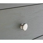 Ash Grey Nightstand with Storage Drawer and Open Shelf