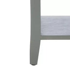 Ash Grey Nightstand with Storage Drawer and Open Shelf