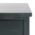 Ash Grey Nightstand with Storage Drawer and Open Shelf