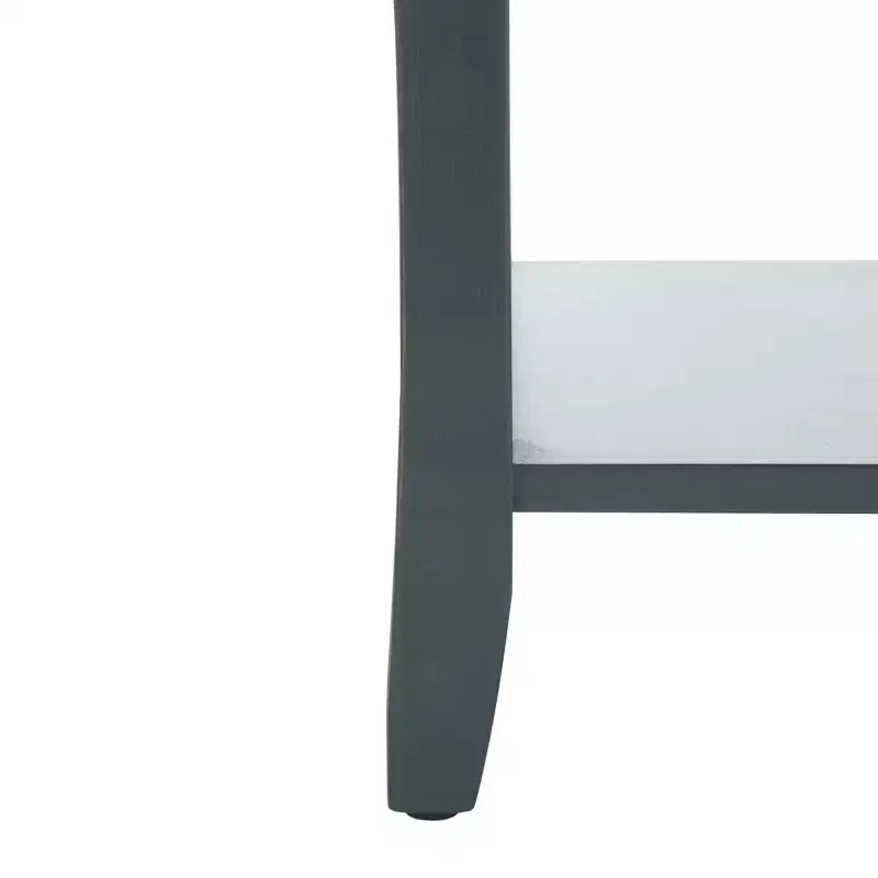 Ash Grey Nightstand with Storage Drawer and Open Shelf