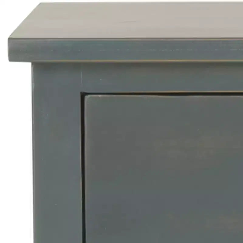 Ash Grey Nightstand with Storage Drawer and Open Shelf