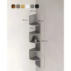 5-Tier Floating Corner Wall Shelf