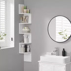 5-Tier Floating Corner Wall Shelf