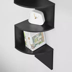 5-Tier Floating Corner Wall Shelf