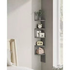 5-Tier Floating Corner Wall Shelf