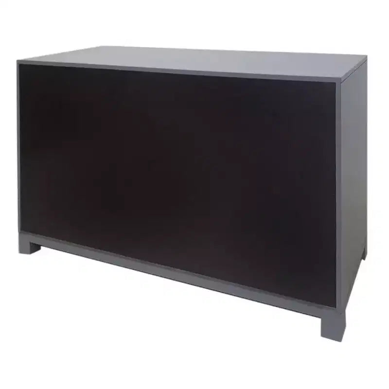 6 Drawer Modern Dresser White with Gold Accents