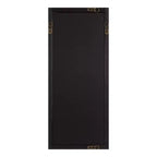 Walnut Brown Decorative Windowpane Mirror, 33.0 × 76.2 cm