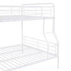 Metal Bunk Bed with Chrome Finish and Built-in Drawers