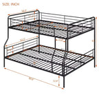 Metal Bunk Bed with Chrome Finish and Built-in Drawers