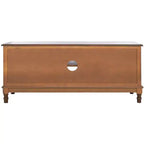 Distressed White Pine TV Console with 2 Doors, for Screens up to 127 cm