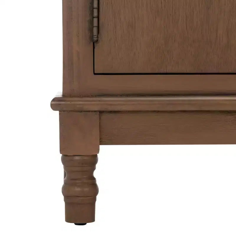 Distressed White Pine TV Console with 2 Doors, for Screens up to 127 cm