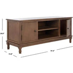 Distressed White Pine TV Console with 2 Doors, for Screens up to 127 cm