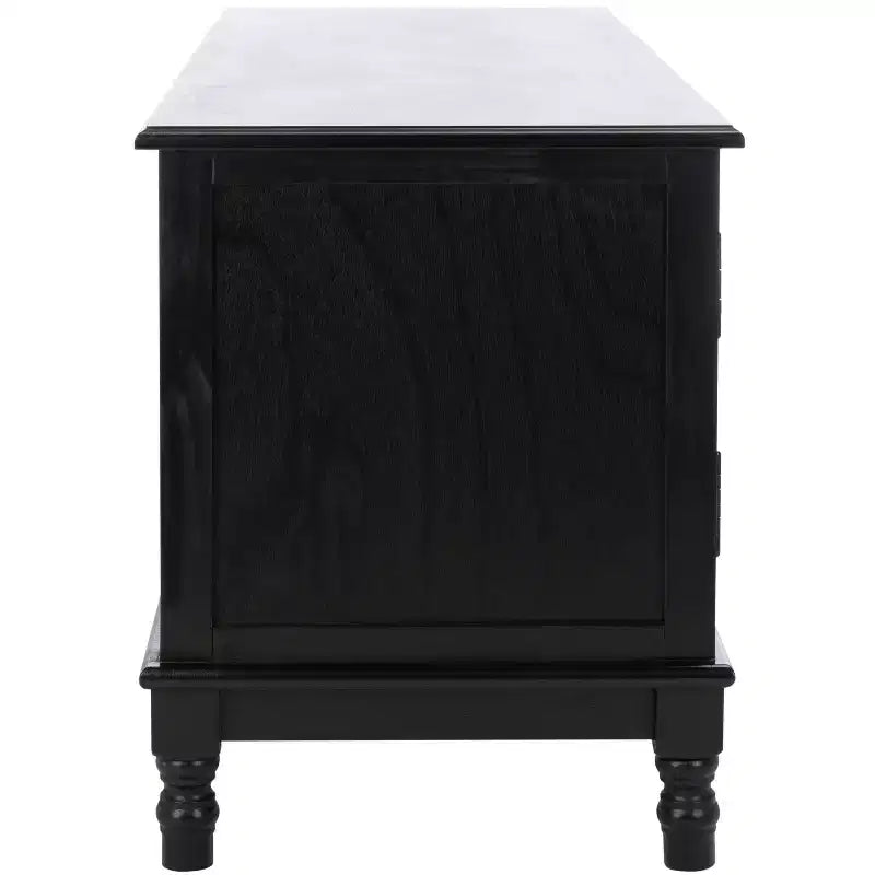 Distressed White Pine TV Console with 2 Doors, for Screens up to 127 cm