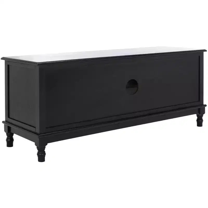 Distressed White Pine TV Console with 2 Doors, for Screens up to 127 cm