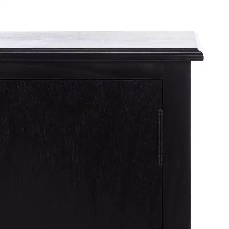Distressed White Pine TV Console with 2 Doors, for Screens up to 127 cm