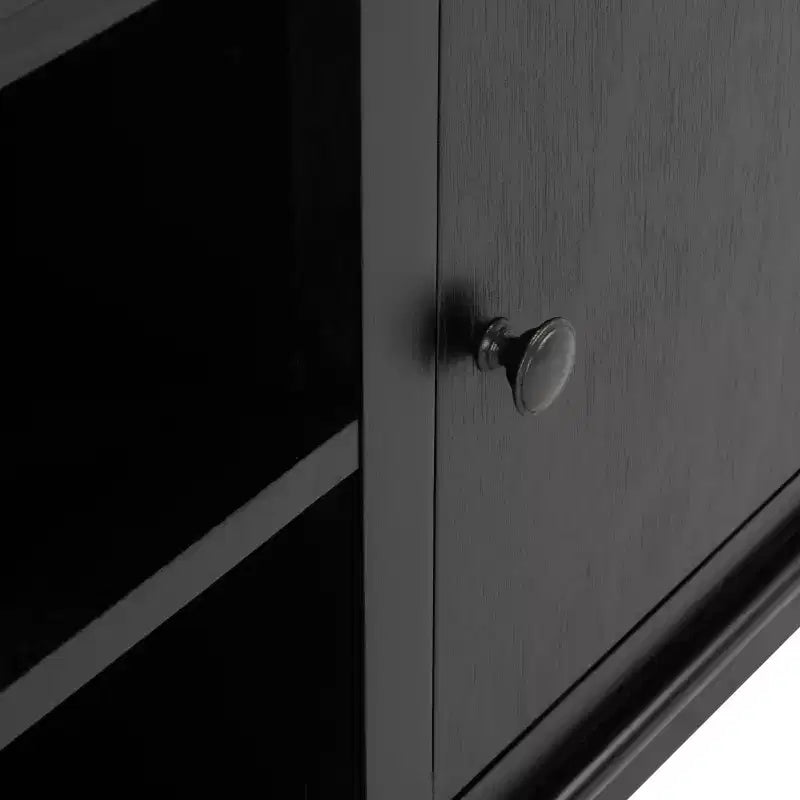 Distressed White Pine TV Console with 2 Doors, for Screens up to 127 cm