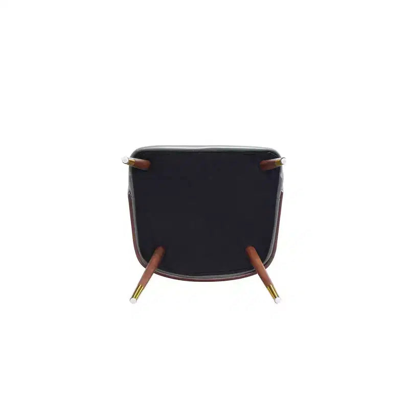 Modern Faux Leather Upholstered Dining Chair with Beechwood Legs