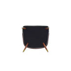 Modern Faux Leather Upholstered Dining Chair with Beechwood Legs