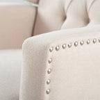 Poltrona reclinabile manuale con schienale ad ala, larghezza 68,5 cm, nera / blu / rosso vino / beige / grigia, a posto singolo