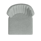 Sedia da pranzo Gray Channel Back con gambe in metallo, set da 2