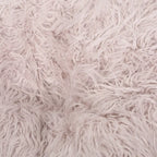 Poltrona Sacco in Ecopelliccia Shaggy, Posto Singolo – Grigio Argento / Rosa Beige / Lavanda / Bianco