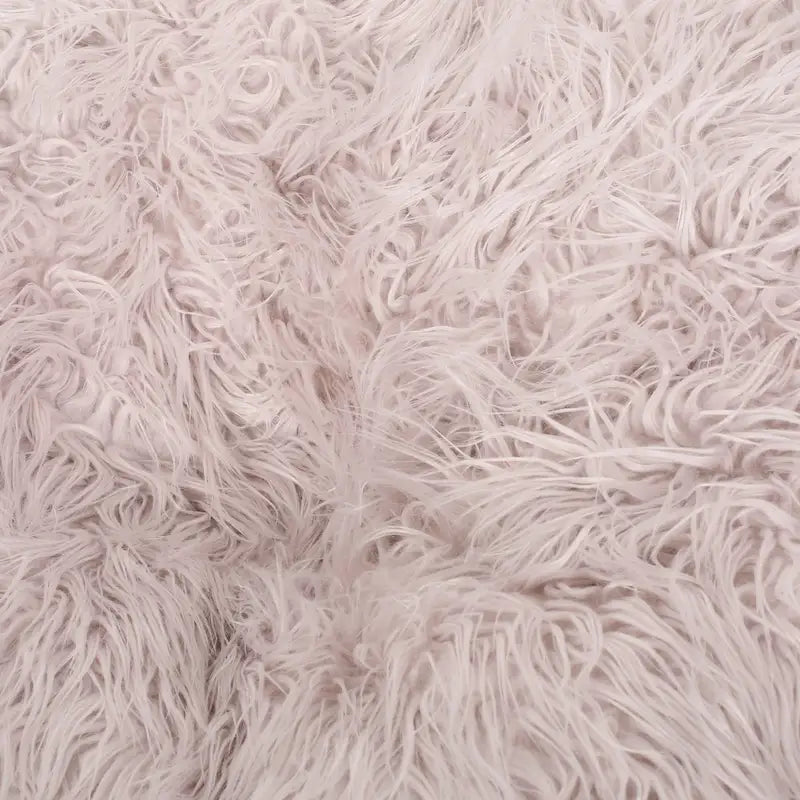 Poltrona Sacco in Ecopelliccia Shaggy, Posto Singolo – Grigio Argento / Rosa Beige / Lavanda / Bianco