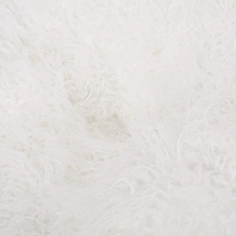 Poltrona Sacco in Ecopelliccia Shaggy, Posto Singolo – Grigio Argento / Rosa Beige / Lavanda / Bianco
