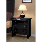 Set camera da letto 3 pezzi con pannelli Cappuccino / Bianco / Nero – Queen / Eastern King / California King