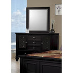 Set camera da letto 3 pezzi con pannelli Cappuccino / Bianco / Nero – Queen / Eastern King / California King
