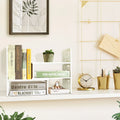 Organizzatore da scrivania in legno retrò a 2 pezzi bianco/bianco sporco