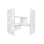 Organizzatore da scrivania in legno retrò a 2 pezzi bianco/bianco sporco