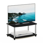 Mobile TV sopraelevato a 2 ripiani, senza attrezzi, Americano / Rovere Bianco / Pino Ambrato / Bianco, montaggio a 1 persona