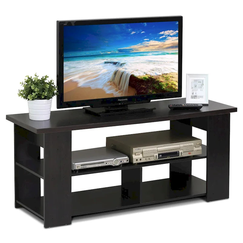 Mobile TV/Porta TV contemporaneo color espresso, adatto per TV fino a 60"