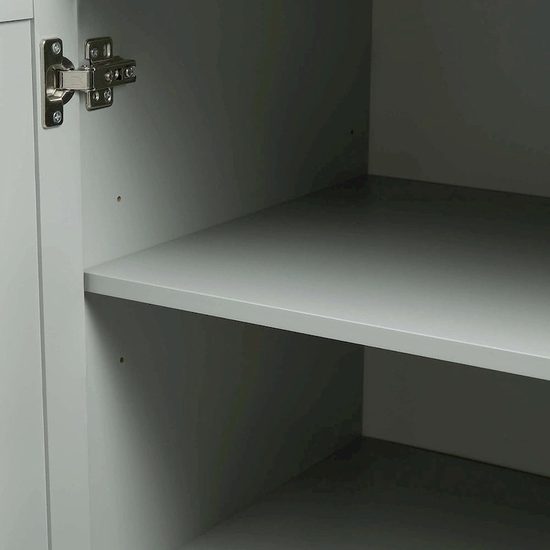 Armadio alto nero/bianco/grigio – 3 cassetti e 3 ante, Utente singolo