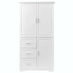 Armadio alto nero/bianco/grigio – 3 cassetti e 3 ante, Utente singolo