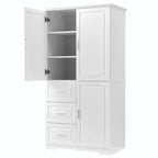 Armadio alto nero/bianco/grigio – 3 cassetti e 3 ante, Utente singolo